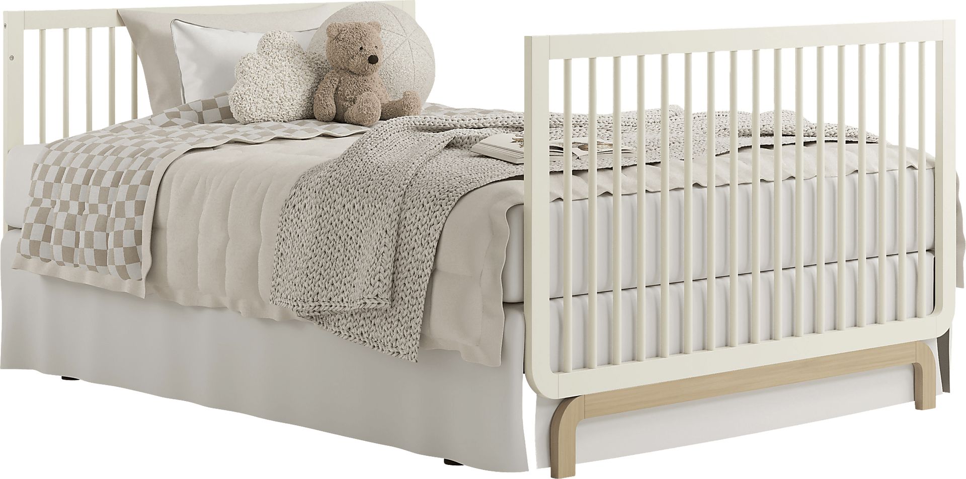 Kids Solde Oat/Driftwood Convertible Crib - Image 6