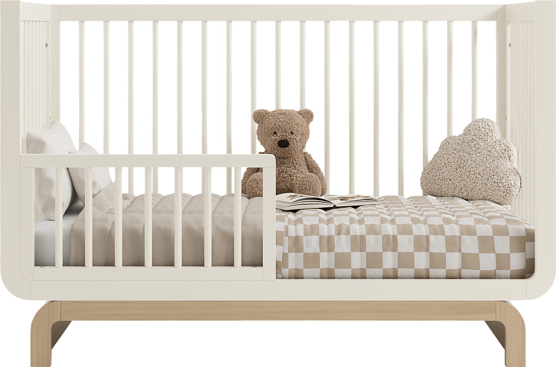 Kids Solde Oat/Driftwood Convertible Crib - Image 9