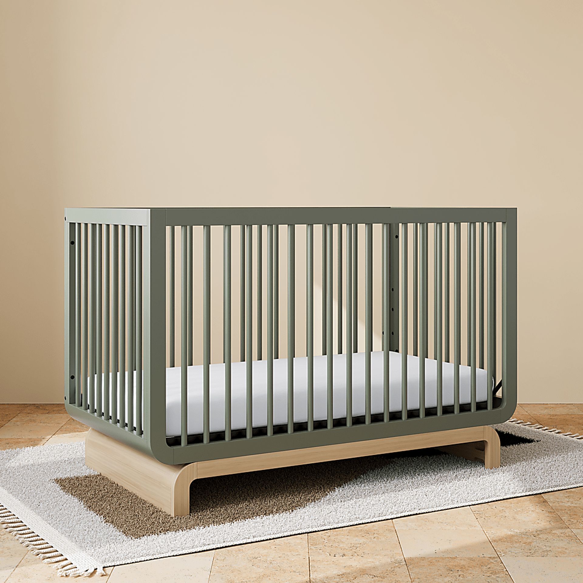 Kids Solde Olive/Driftwood Convertible Crib - Image 2