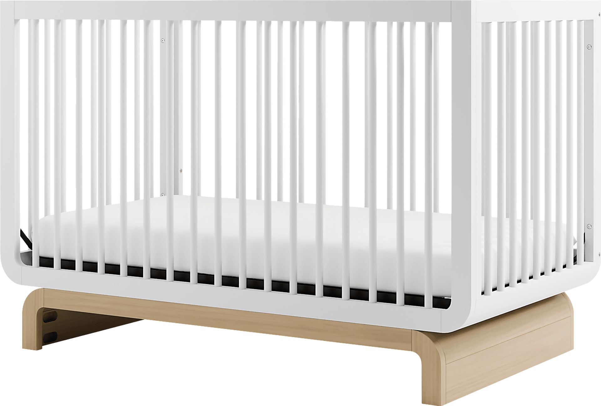 Kids Solde White/Driftwood Convertible Crib - Image 12