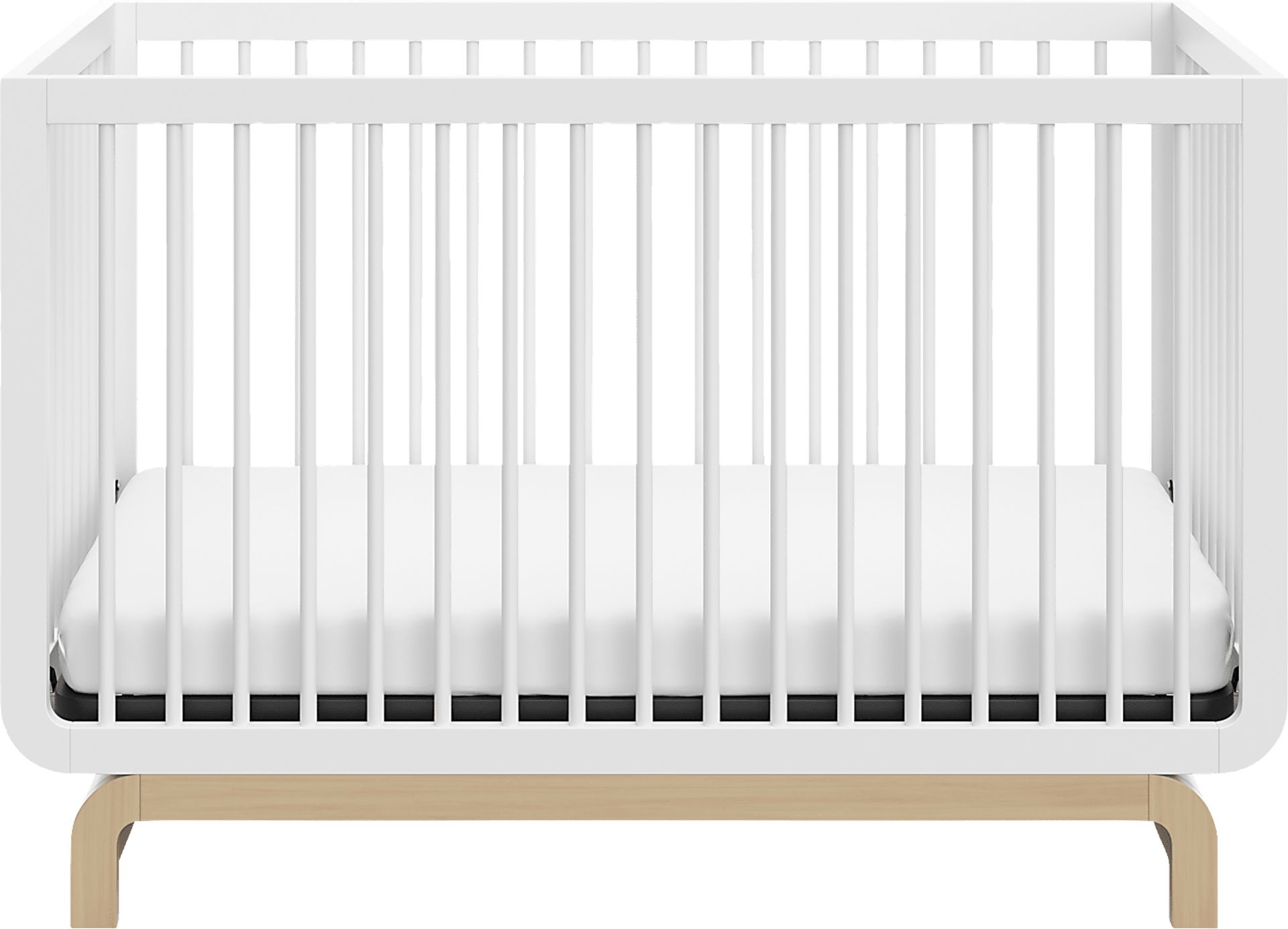 Kids Solde White/Driftwood Convertible Crib - Image 5