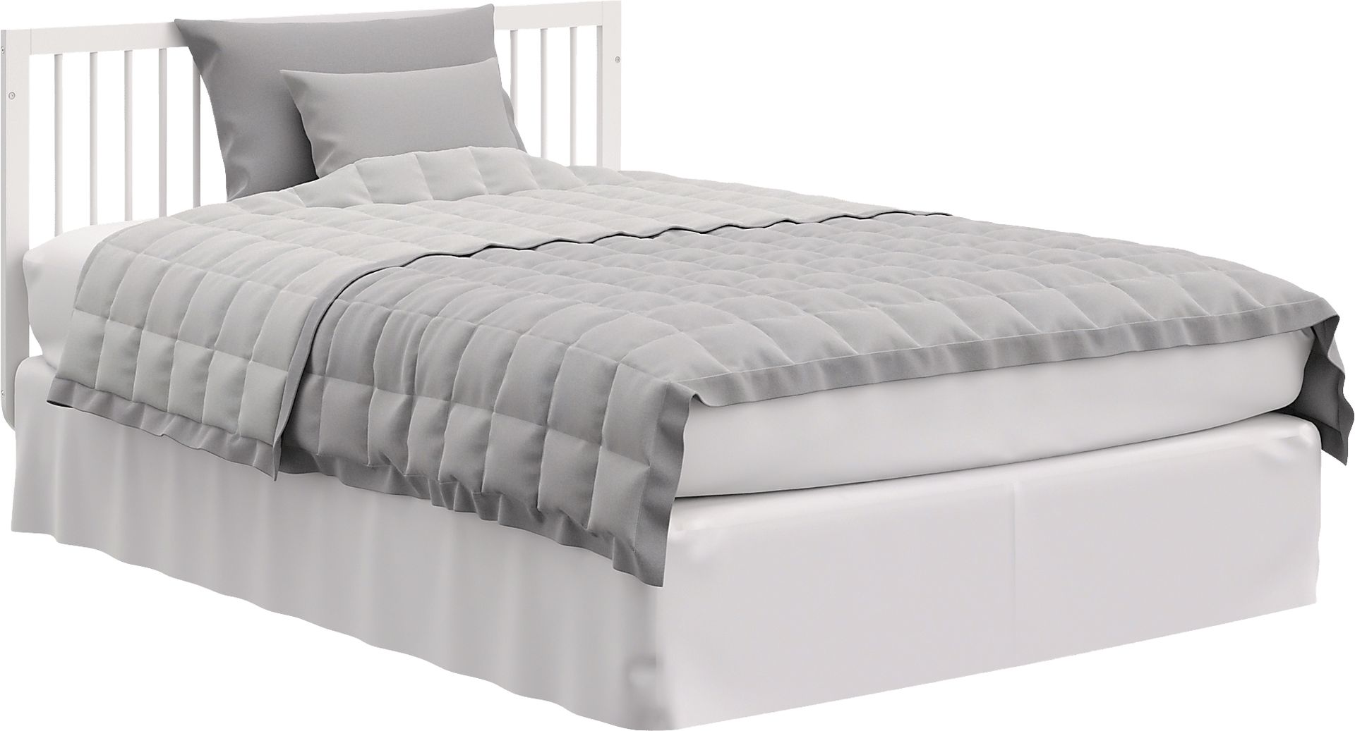 Kids Solde White/Driftwood Convertible Crib - Image 9