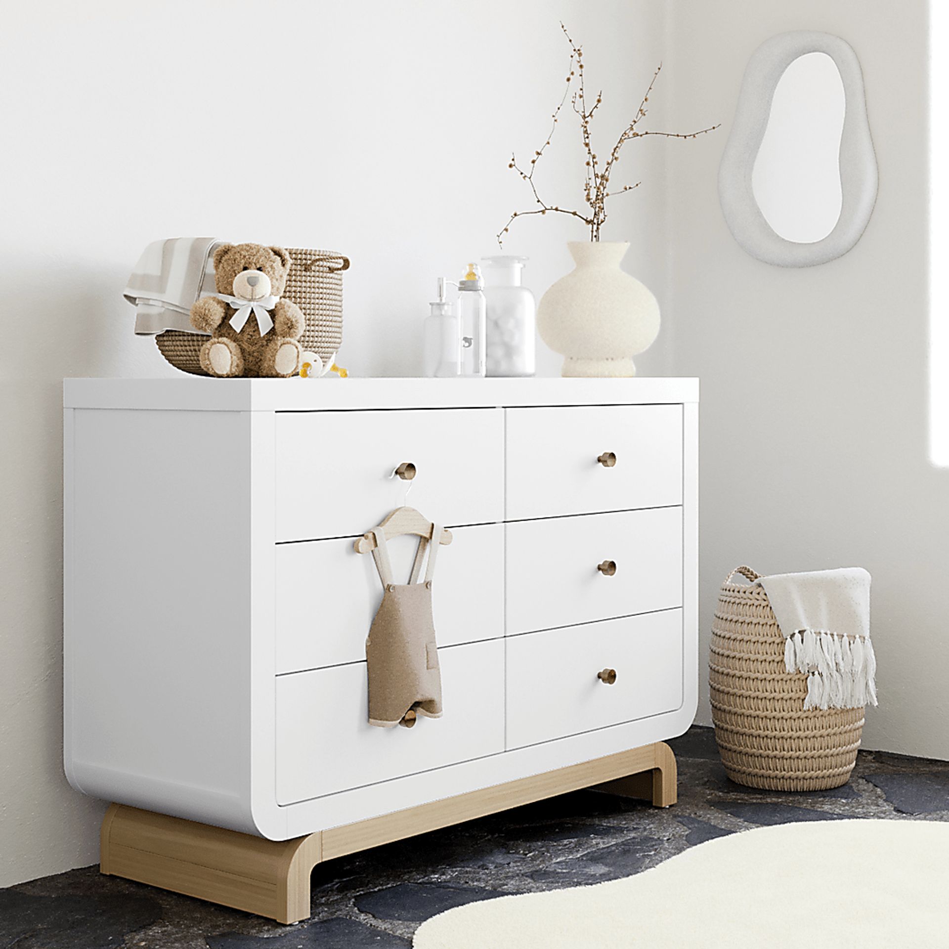 Kids Solde White/Driftwood Dresser - Image 2