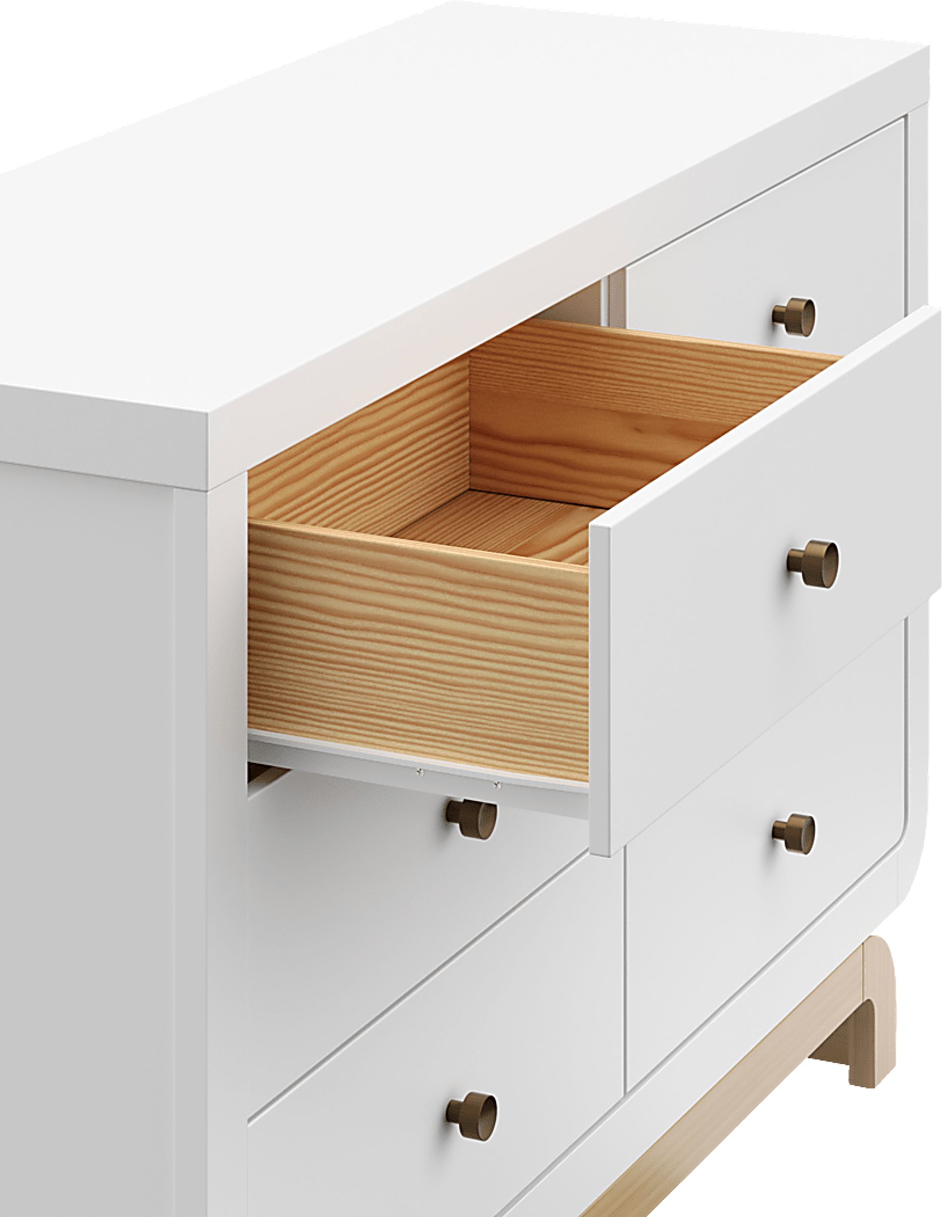 Kids Solde White/Driftwood Dresser - Image 6