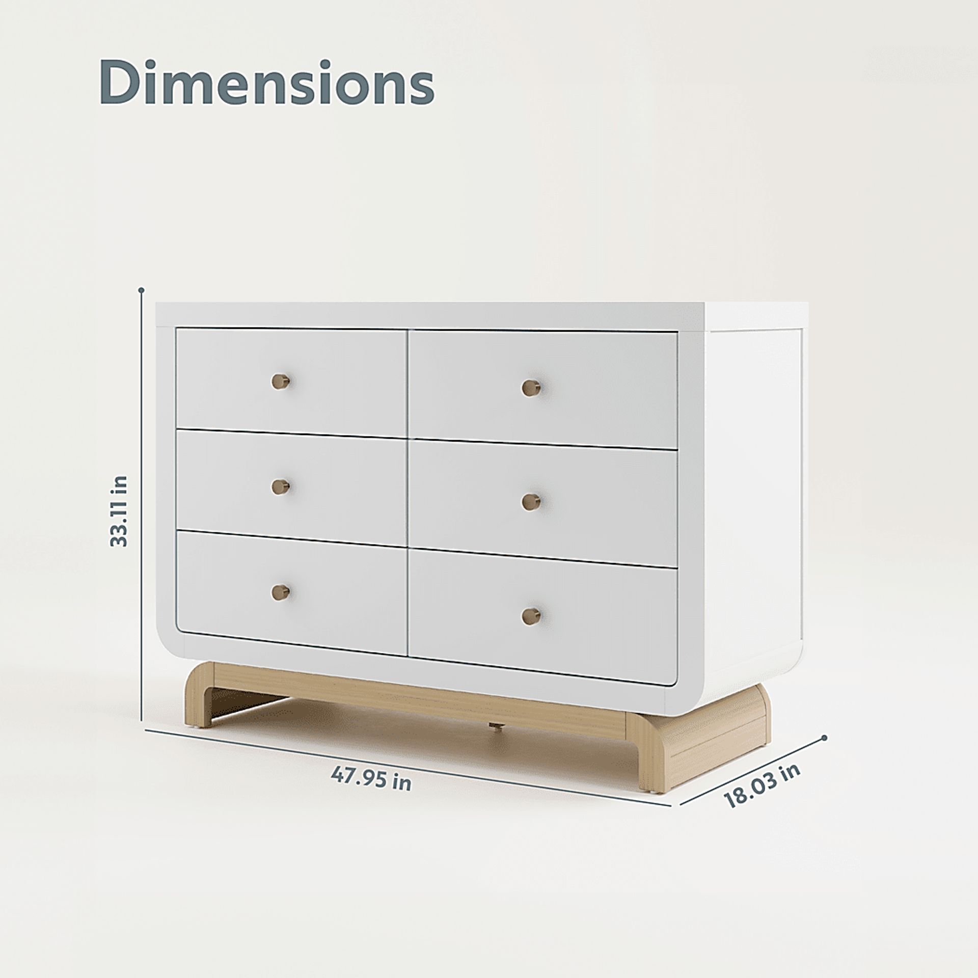 Kids Solde White/Driftwood Dresser - Image 8