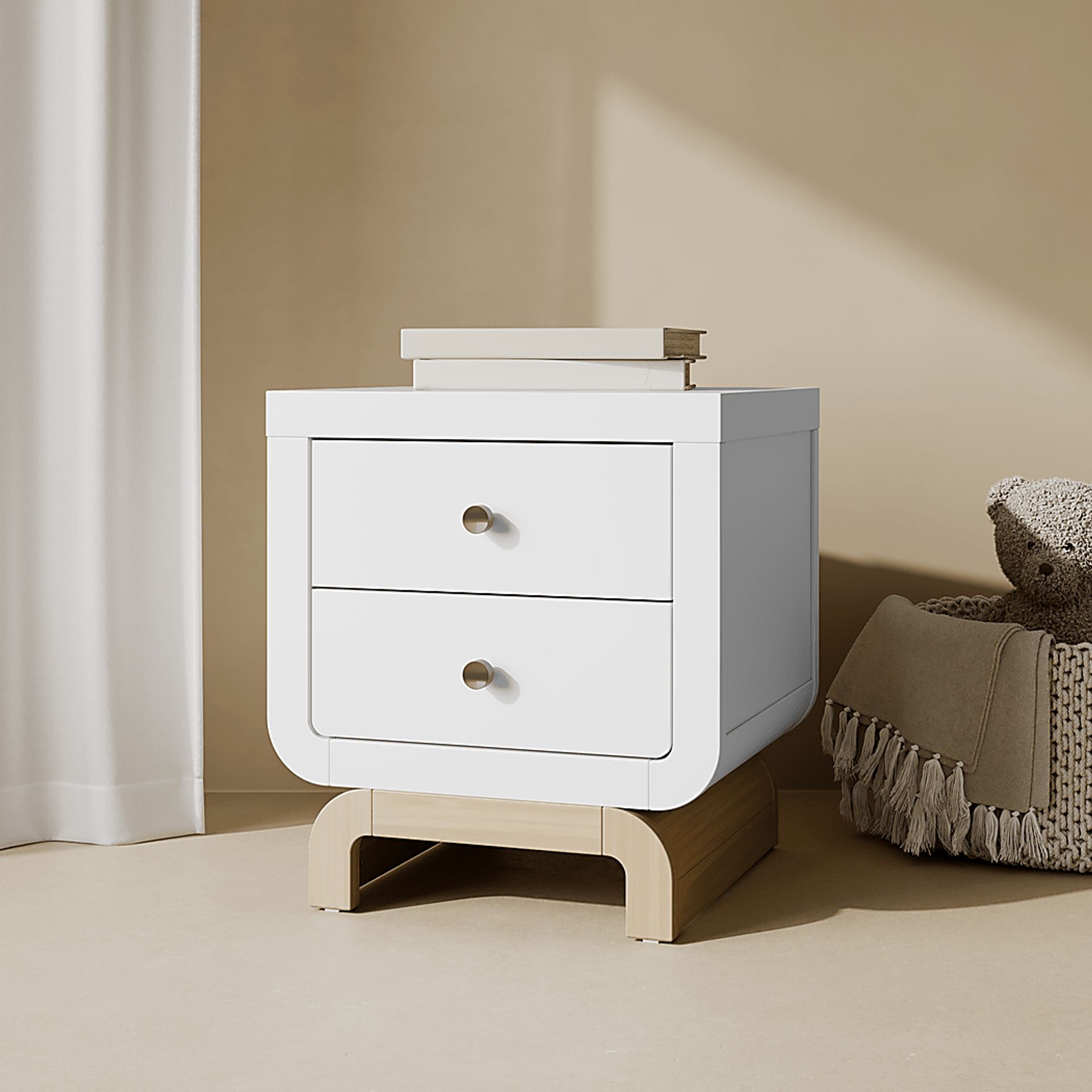 Kids Solde White/Driftwood Nightstand - Image 2