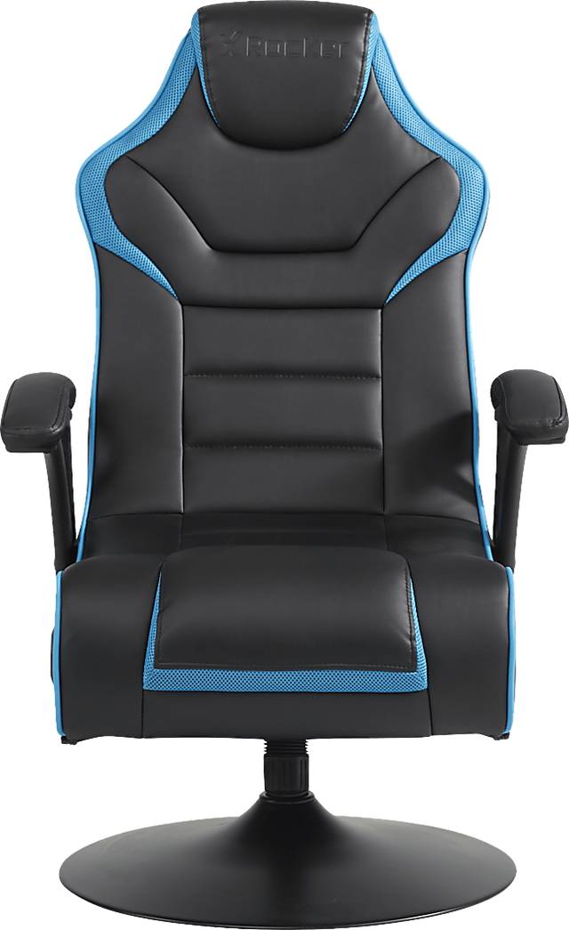 Kids Sound Trek Black/Blue Gaming Swivel Chair - Thumbnail - Image 2