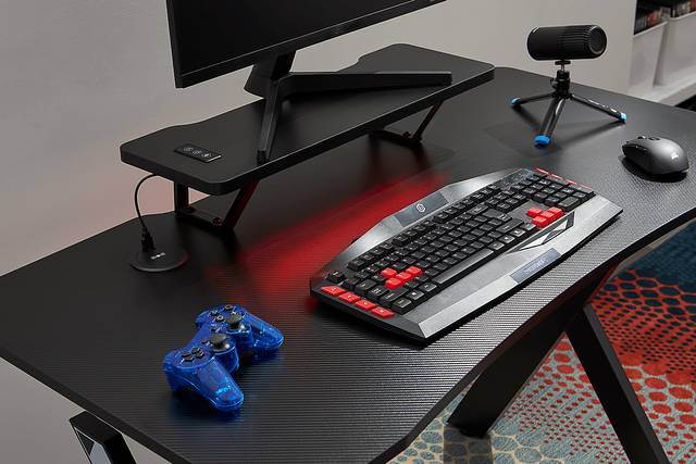 Kids Sound Trek Black Gaming Desk - Thumbnail - Image 4