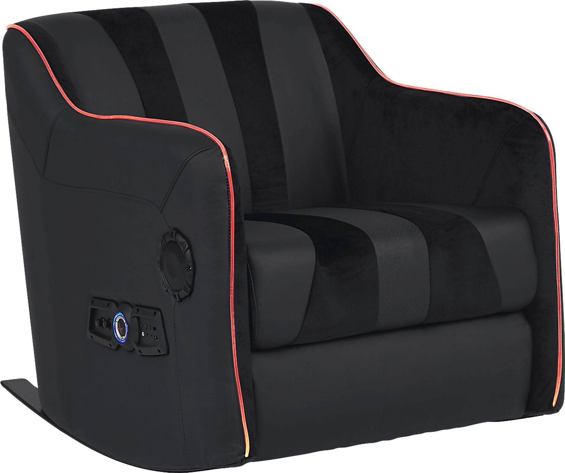 Kids Sound Trek Black Gaming Rocker - Image 2