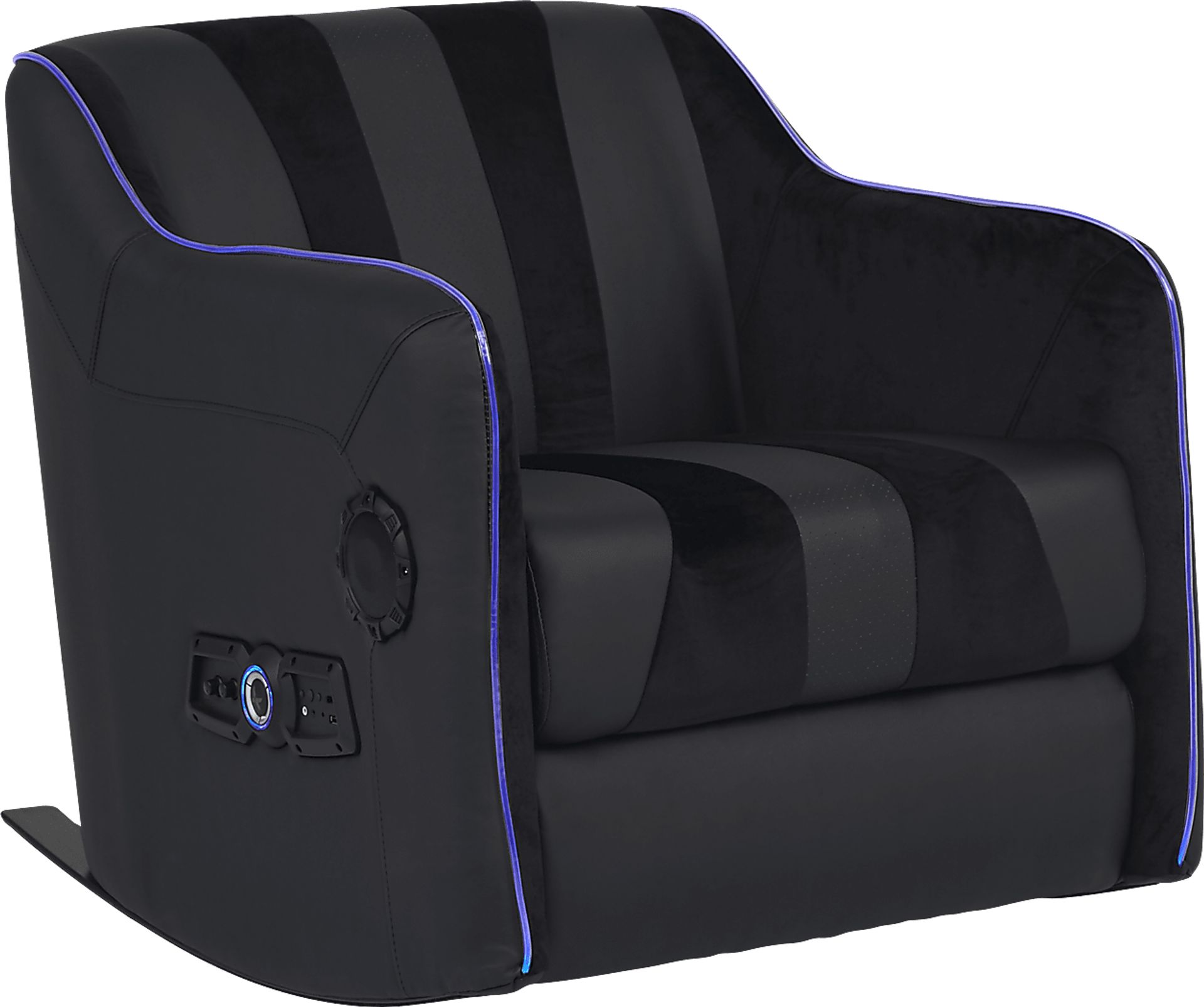 Kids Sound Trek Black Gaming Rocker - Image 3