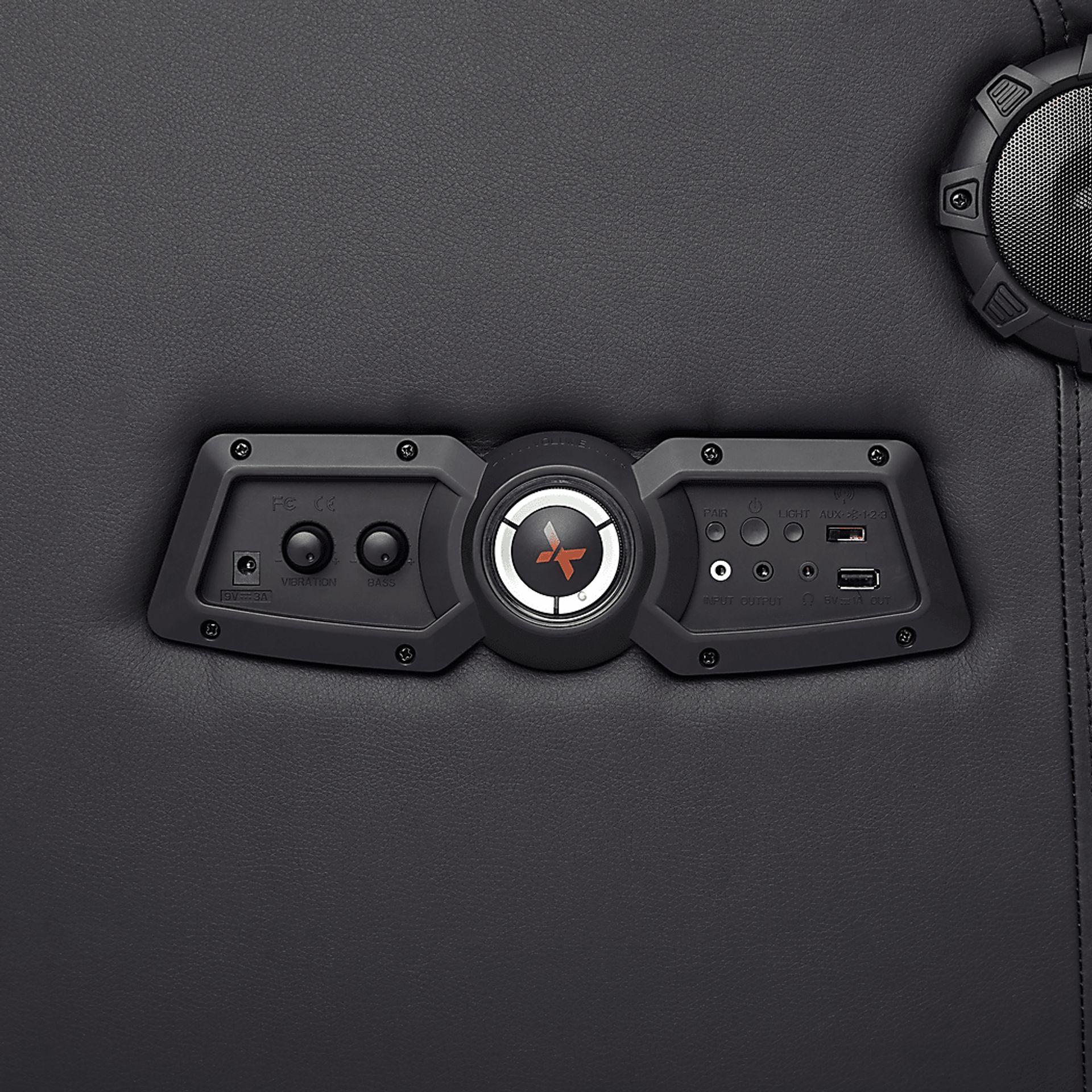 Kids Sound Trek Black Gaming Rocker - Image 7