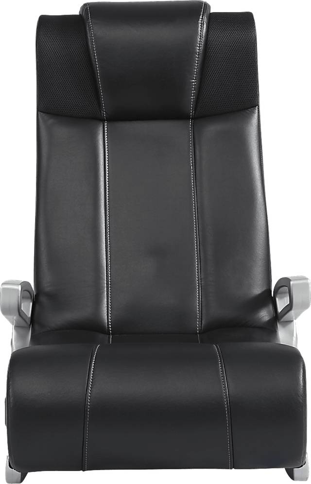 Kids Sound Trek Black/Silver Gaming Floor Rocker - Thumbnail - Image 2