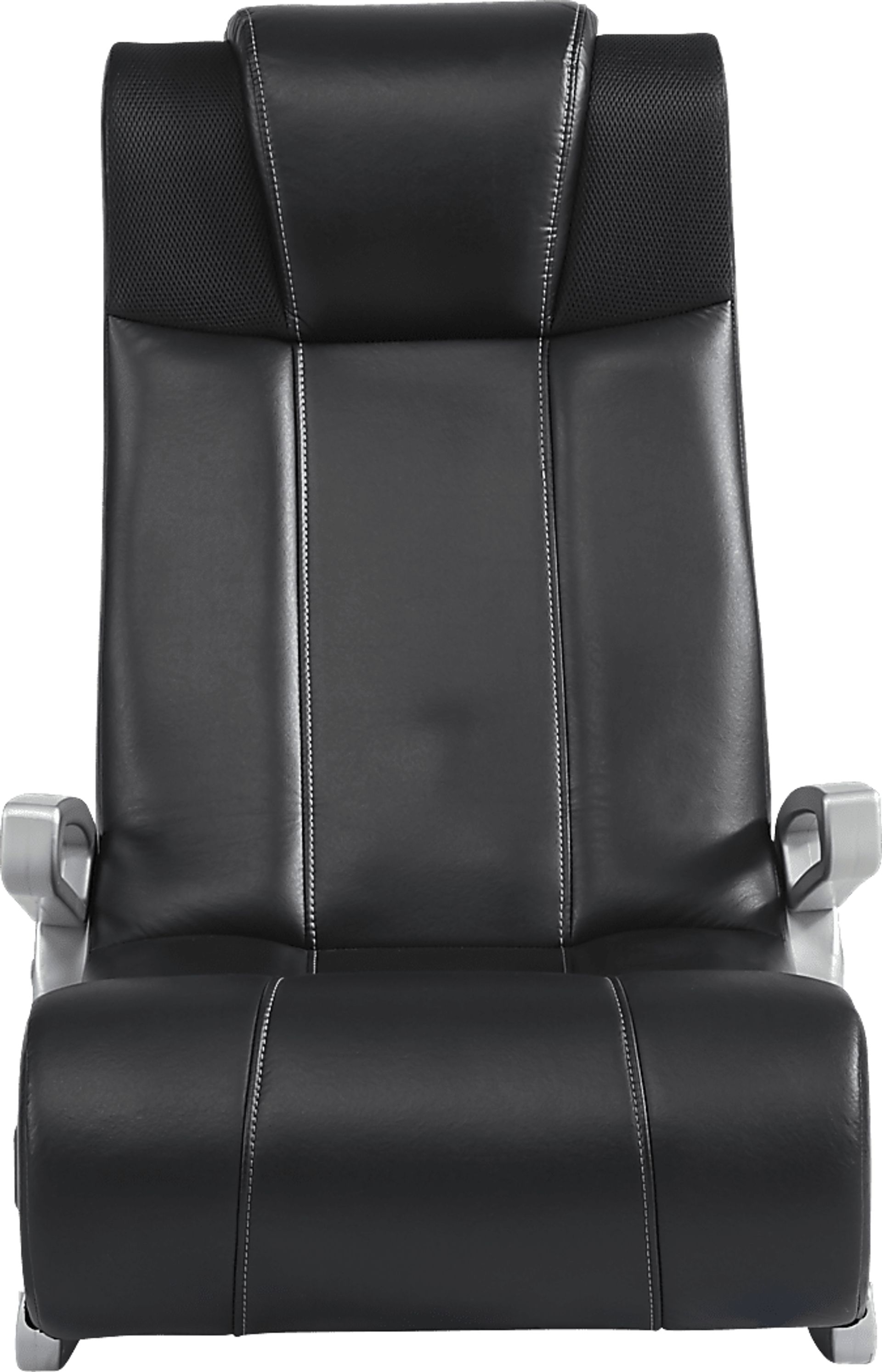 Kids Sound Trek Black/Silver Gaming Floor Rocker - Image 2