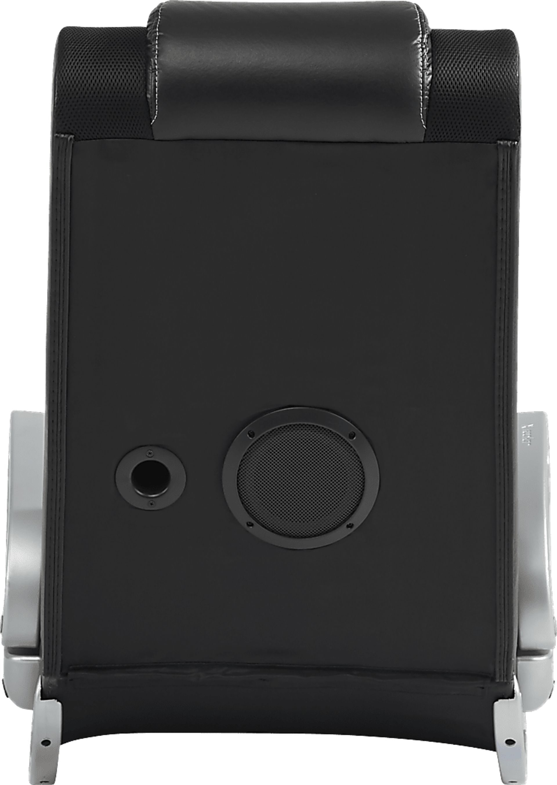 Kids Sound Trek Black/Silver Gaming Floor Rocker - Image 3