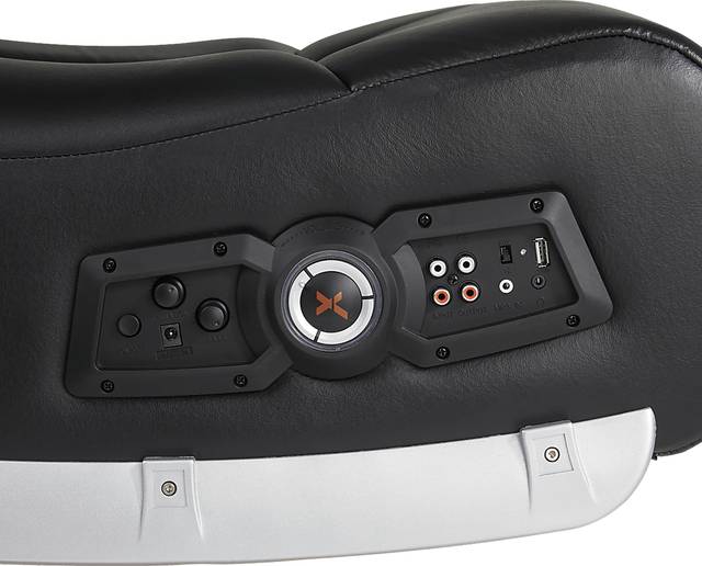 Kids Sound Trek Black/Silver Gaming Floor Rocker - Thumbnail - Image 4