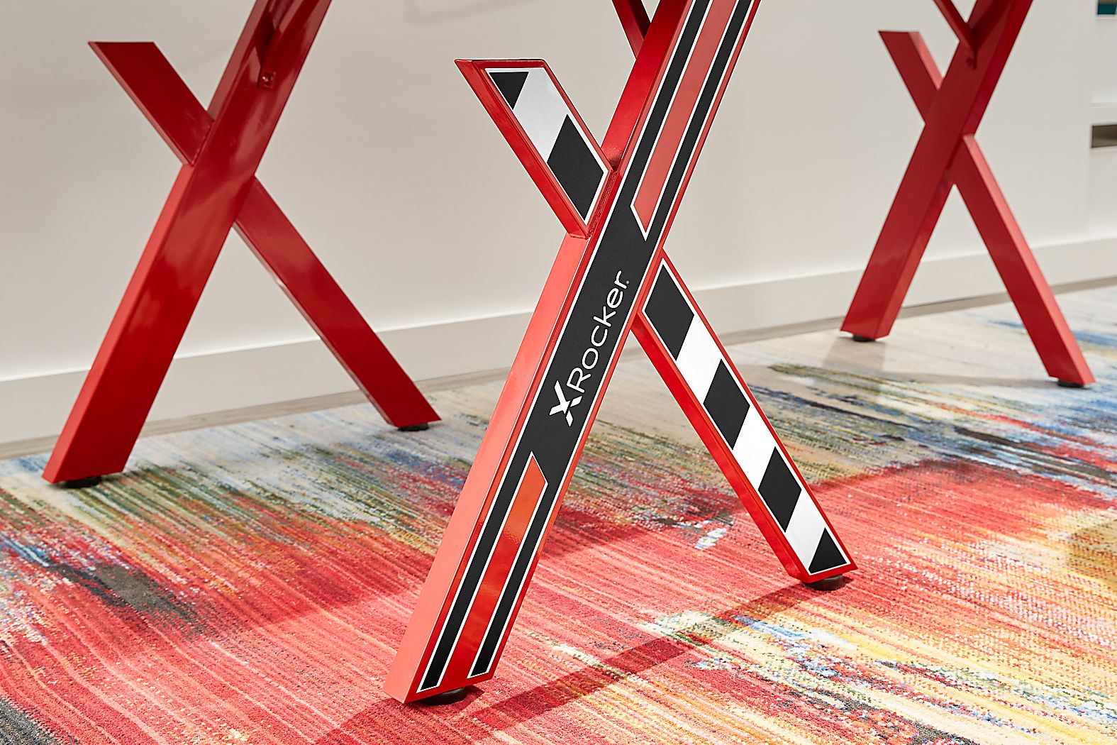 Sound Trek Red L-Shaped Gaming Desk | Rooms to Go