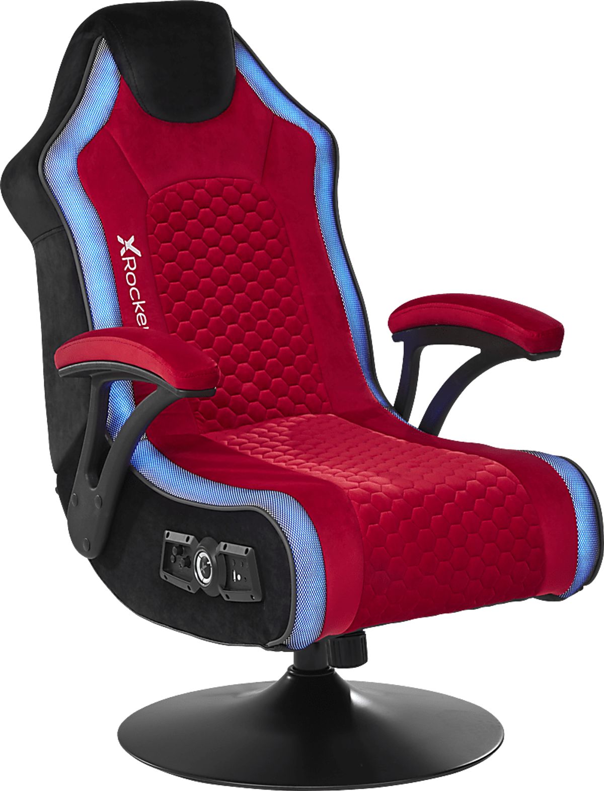 Sound Trek Red Faux Leather Fabric Video Chair | Rooms to Go