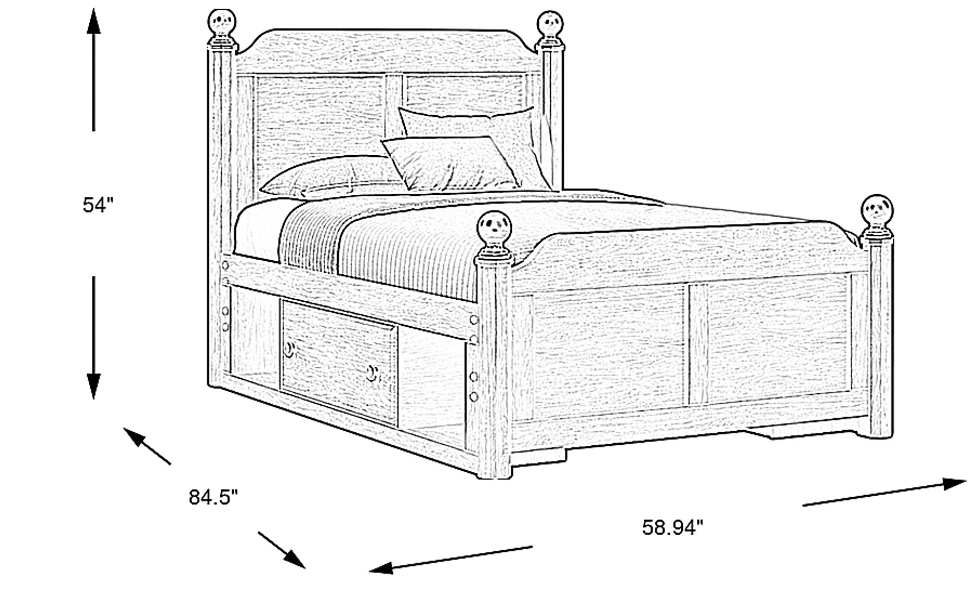 Dimension Image. Please refer to the Dimension Tab on this page for dimension details.