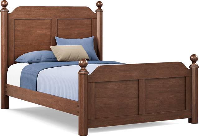 Kids South Bend Brown Cherry Full Poster Bed - Thumbnail - Image 3