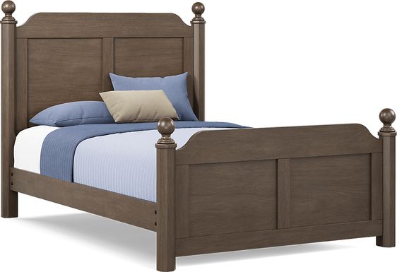 Kids South Bend Brown Cherry 3 Pc Full Poster Bed