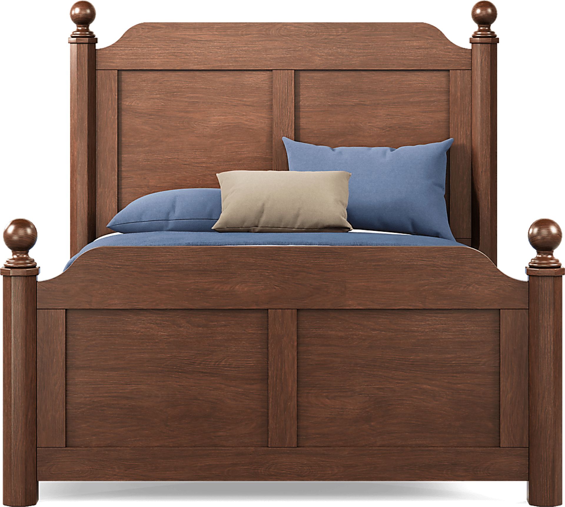 Kids South Bend Brown Cherry Full Poster Bed - Image 1