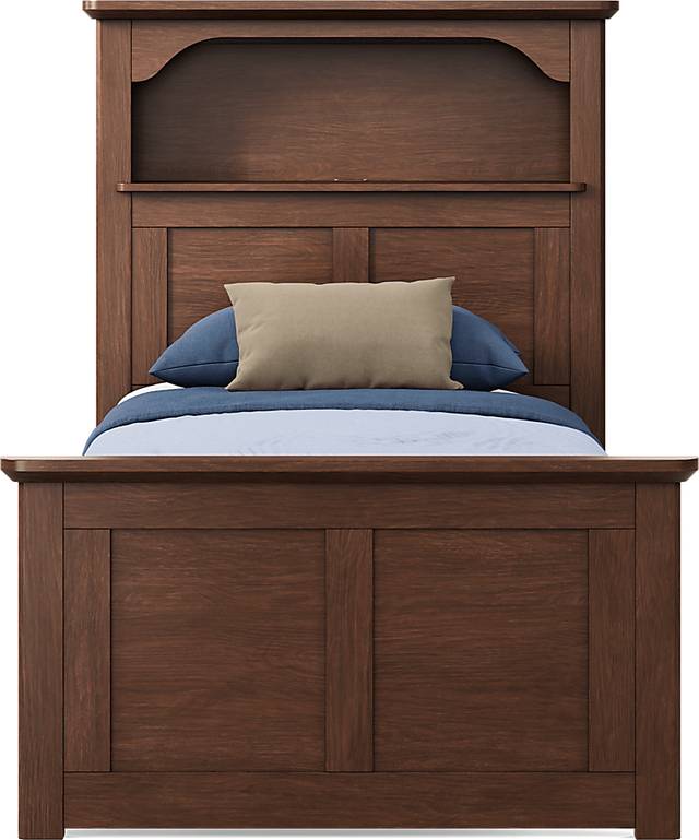 Kids South Bend Brown Cherry Twin Bookcase Bedroom - Thumbnail - Image 3