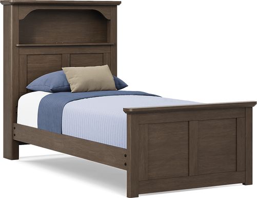 Kids South Bend Brown Cherry 3 Pc Twin Bookcase Bed