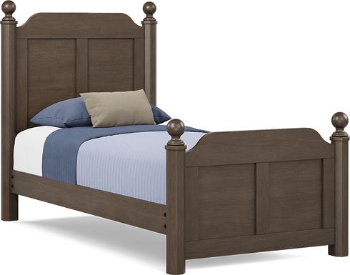 Kids South Bend Brown Cherry 3 Pc Twin Poster Bed