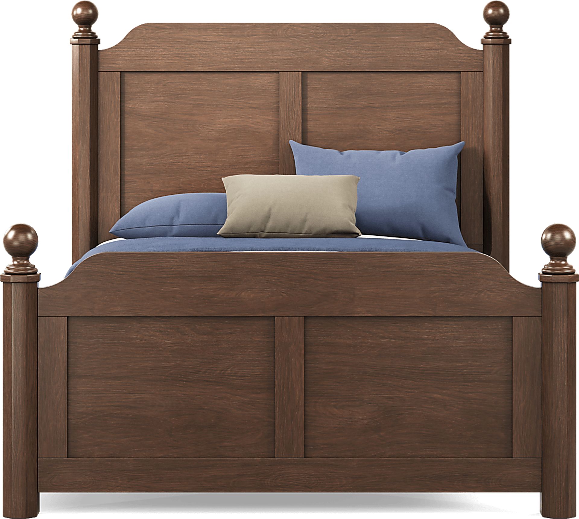 Kids South Bend Brown Cherry Full Poster Bed - Image 3