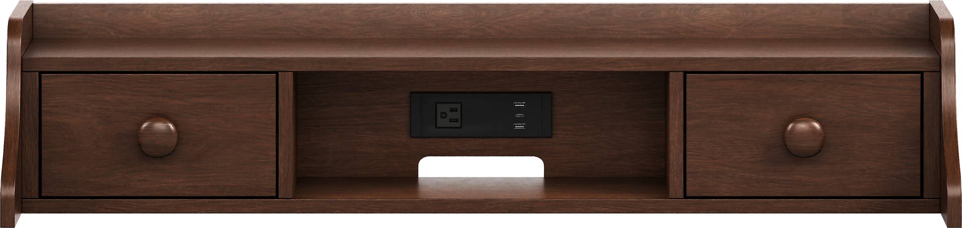 brown cherry hutch