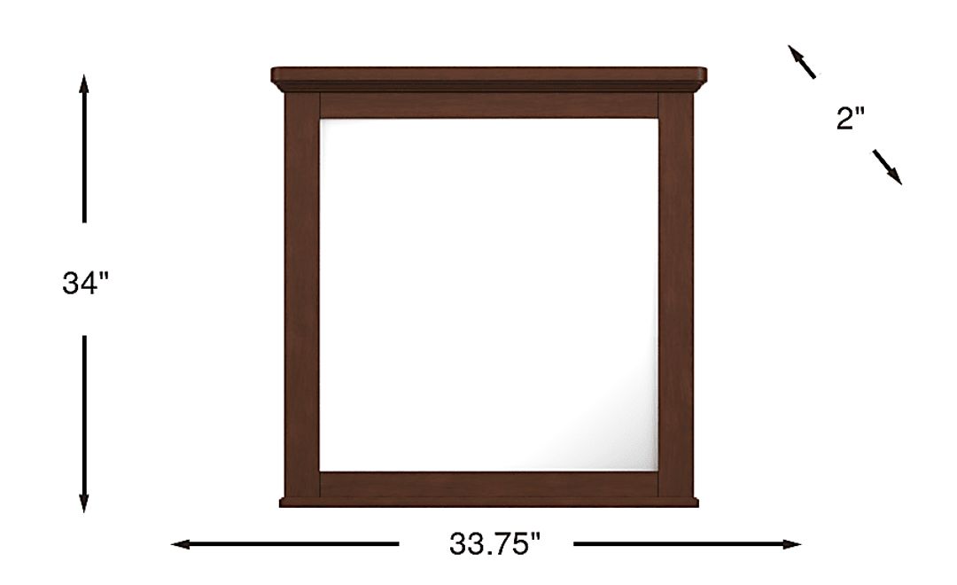 Kids South Bend Brown Cherry Mirror