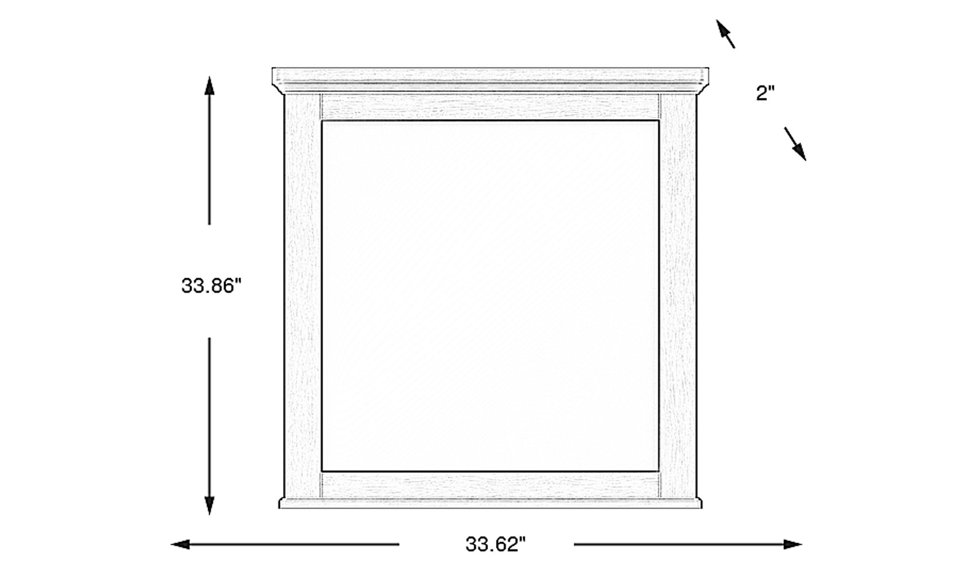 Dimension Image. Please refer to the Dimension Tab on this page for dimension details.
