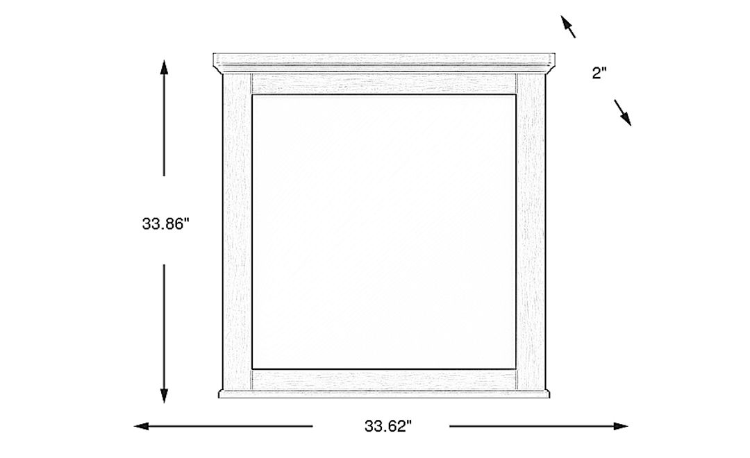 Kids South Bend Brown Cherry Mirror
