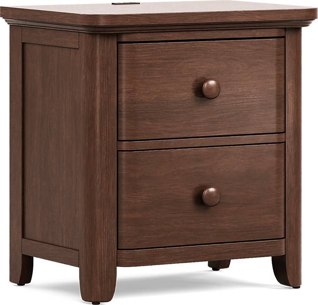Kids South Bend Brown Cherry Nightstand - Thumbnail - Image 2