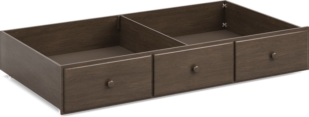 Kids South Bend Brown Cherry Twin Storage Trundle