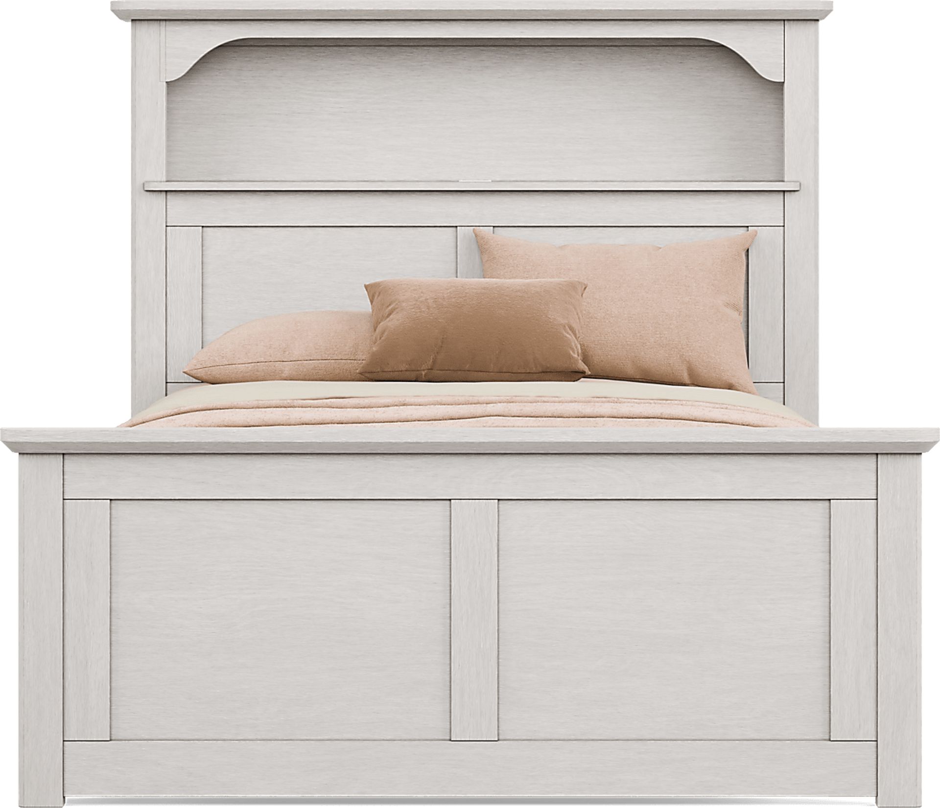 Kids South Bend Washed White Full Bookcase Bedroom - Image 3