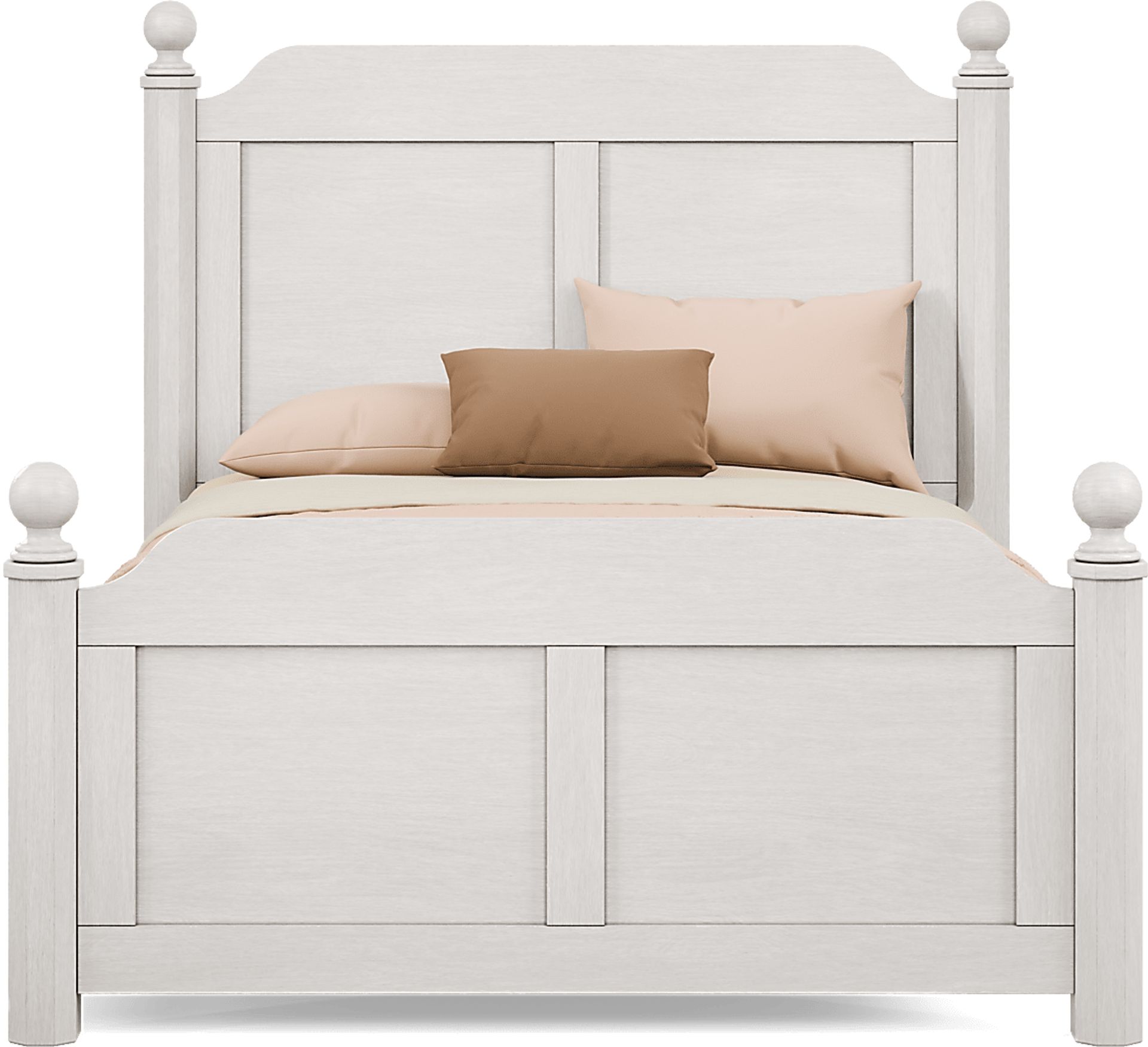 Kids South Bend Washed White Full Poster Bedroom - Image 3