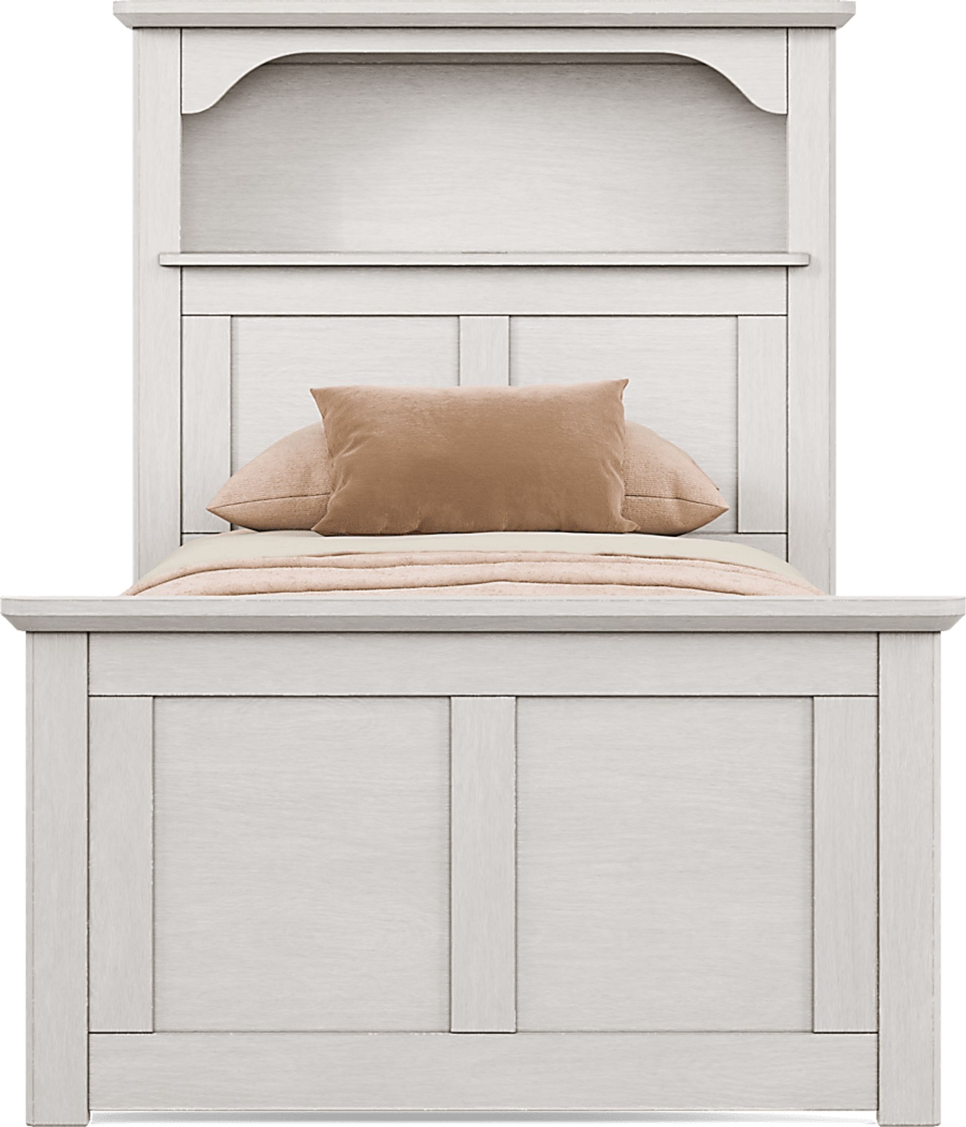 Kids South Bend Washed White Twin Bookcase Bedroom - Image 3