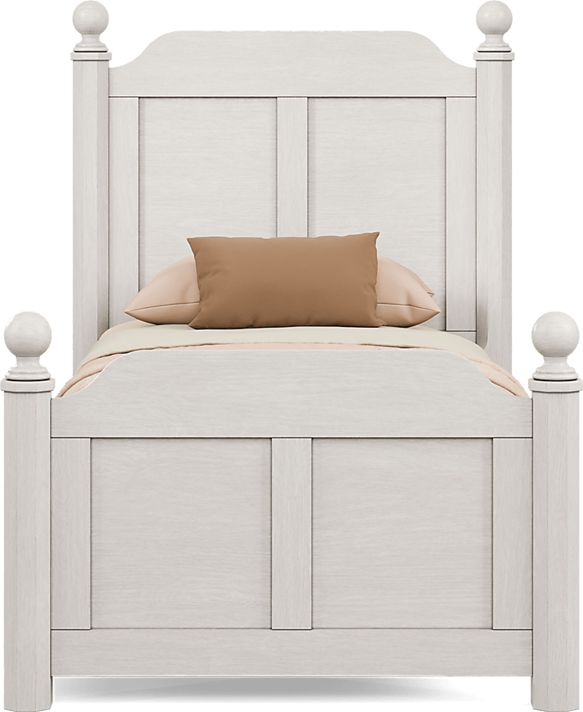 Kids South Bend Washed White Twin Poster Bedroom - Image 3