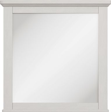 Kids South Bend Washed White Mirror
