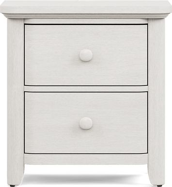 Kids South Bend Washed White Nightstand