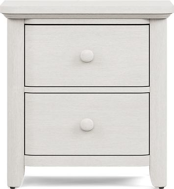 Kids South Bend Washed White Nightstand