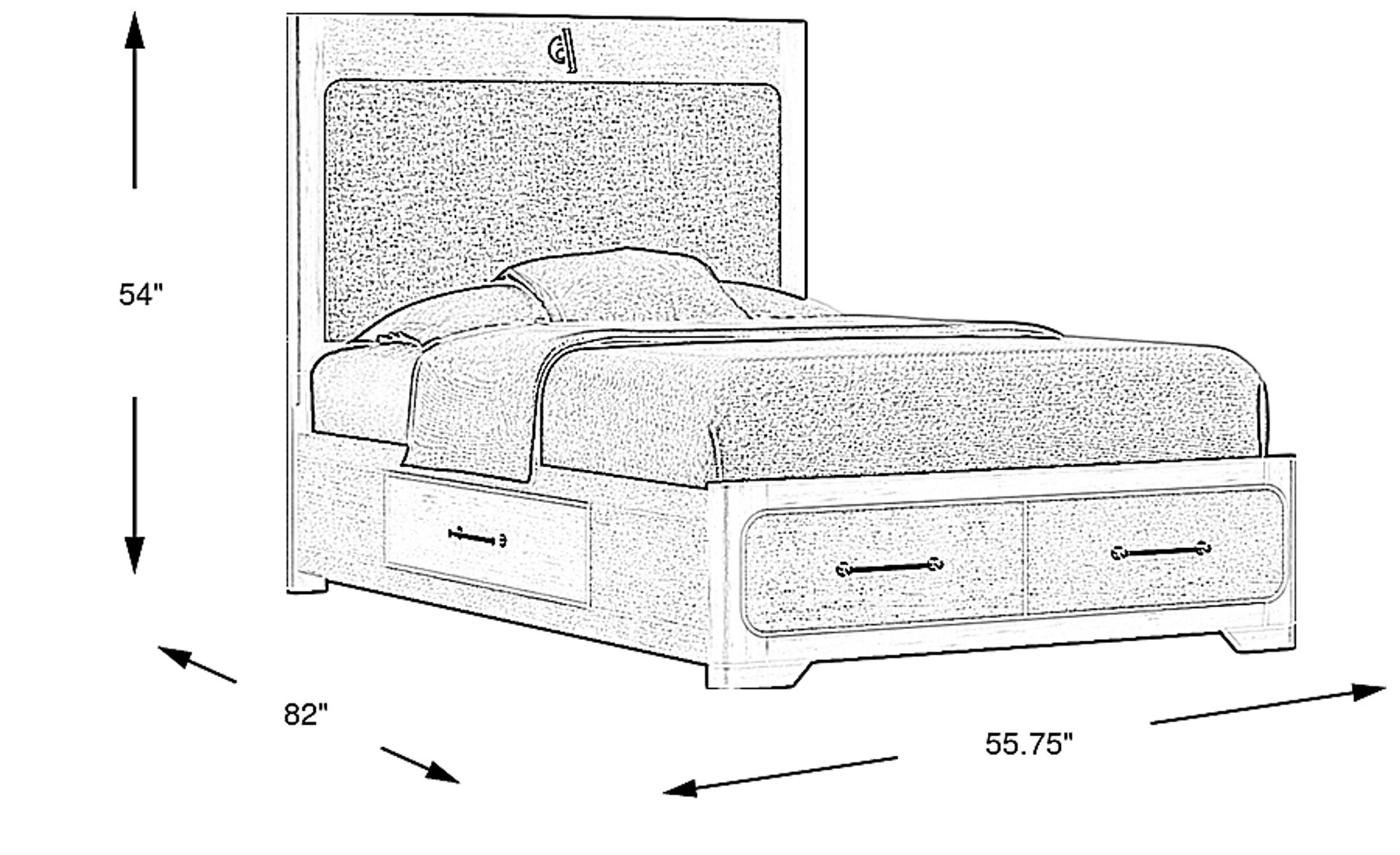 Dimension Image. Please refer to the Dimension Tab on this page for dimension details.