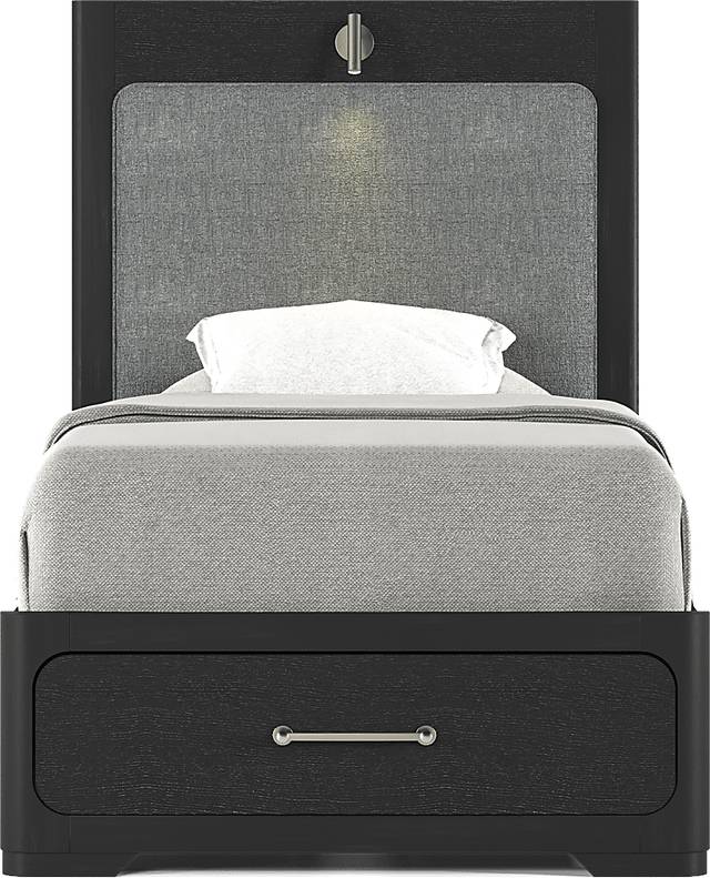 Kids Southside Loft Ebony Twin Storage Bed - Thumbnail - Image 2