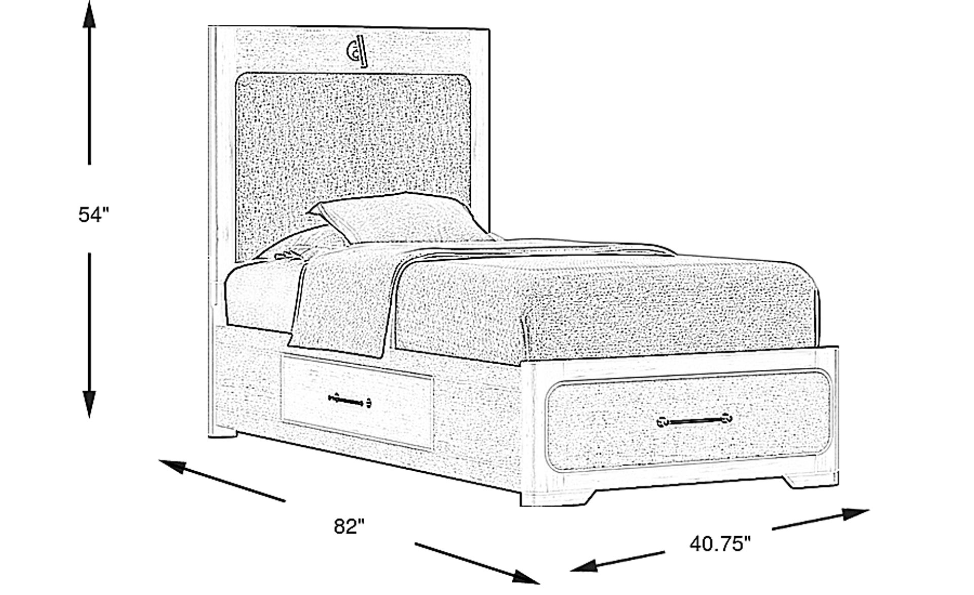Dimension Image. Please refer to the Dimension Tab on this page for dimension details.
