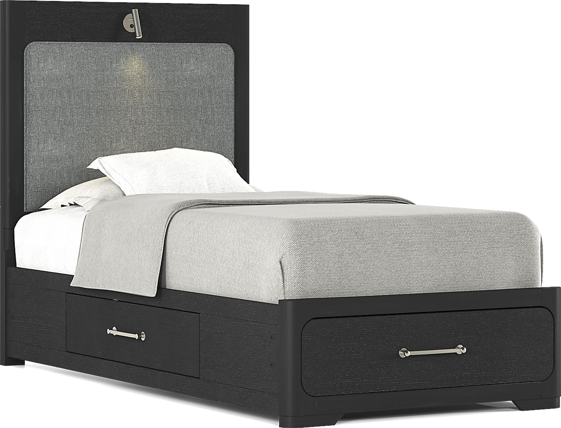 Kids Southside Loft Ebony Twin Storage Bed - Image 1
