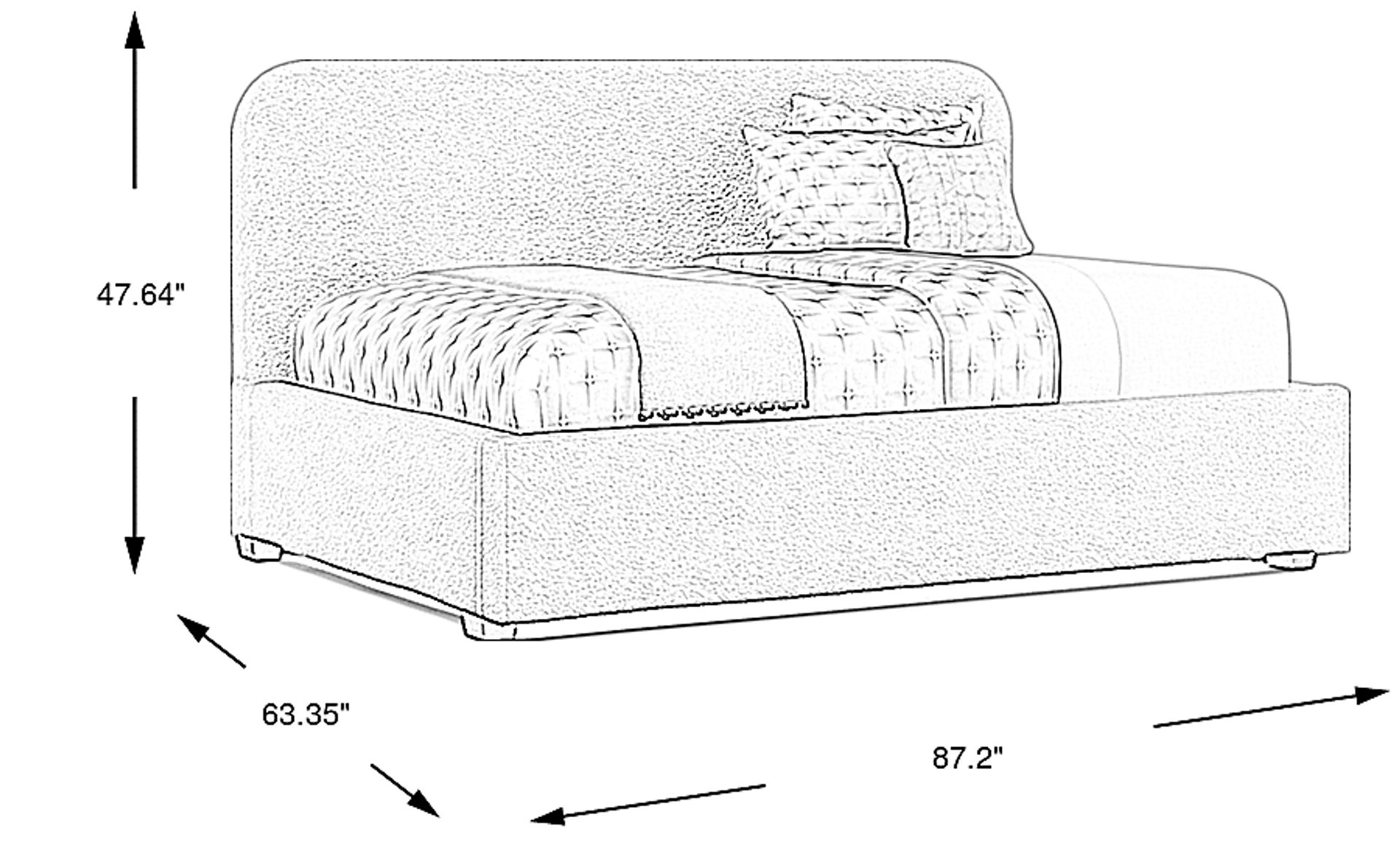 Dimension Image. Please refer to the Dimension Tab on this page for dimension details.