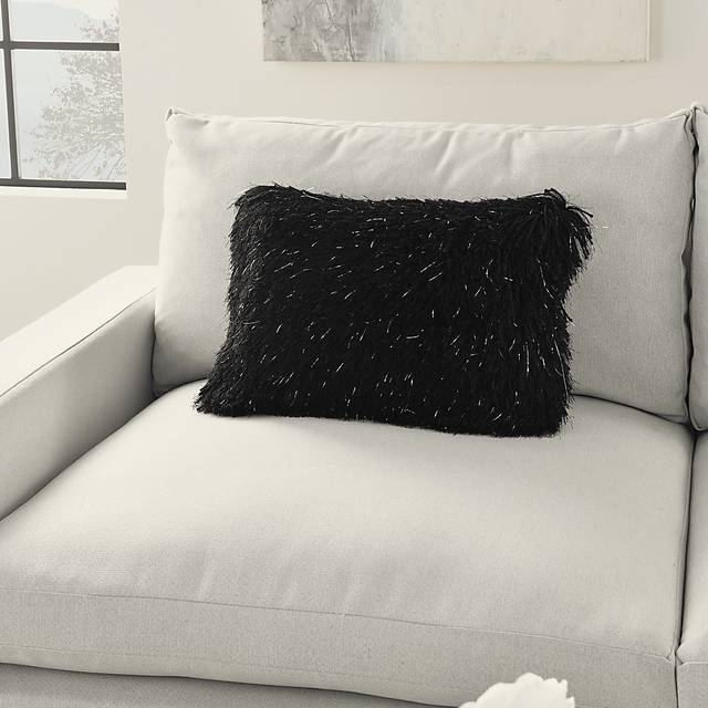 Kids Souzan I Black Throw Pillow - Thumbnail - Image 3