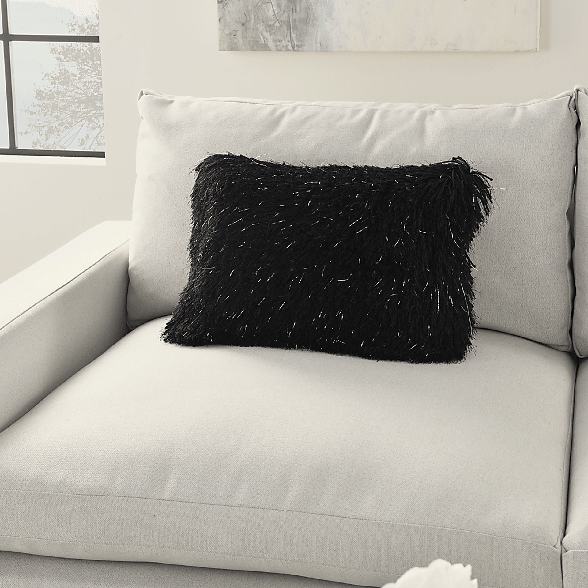 Kids Souzan I Black Throw Pillow - Image 3