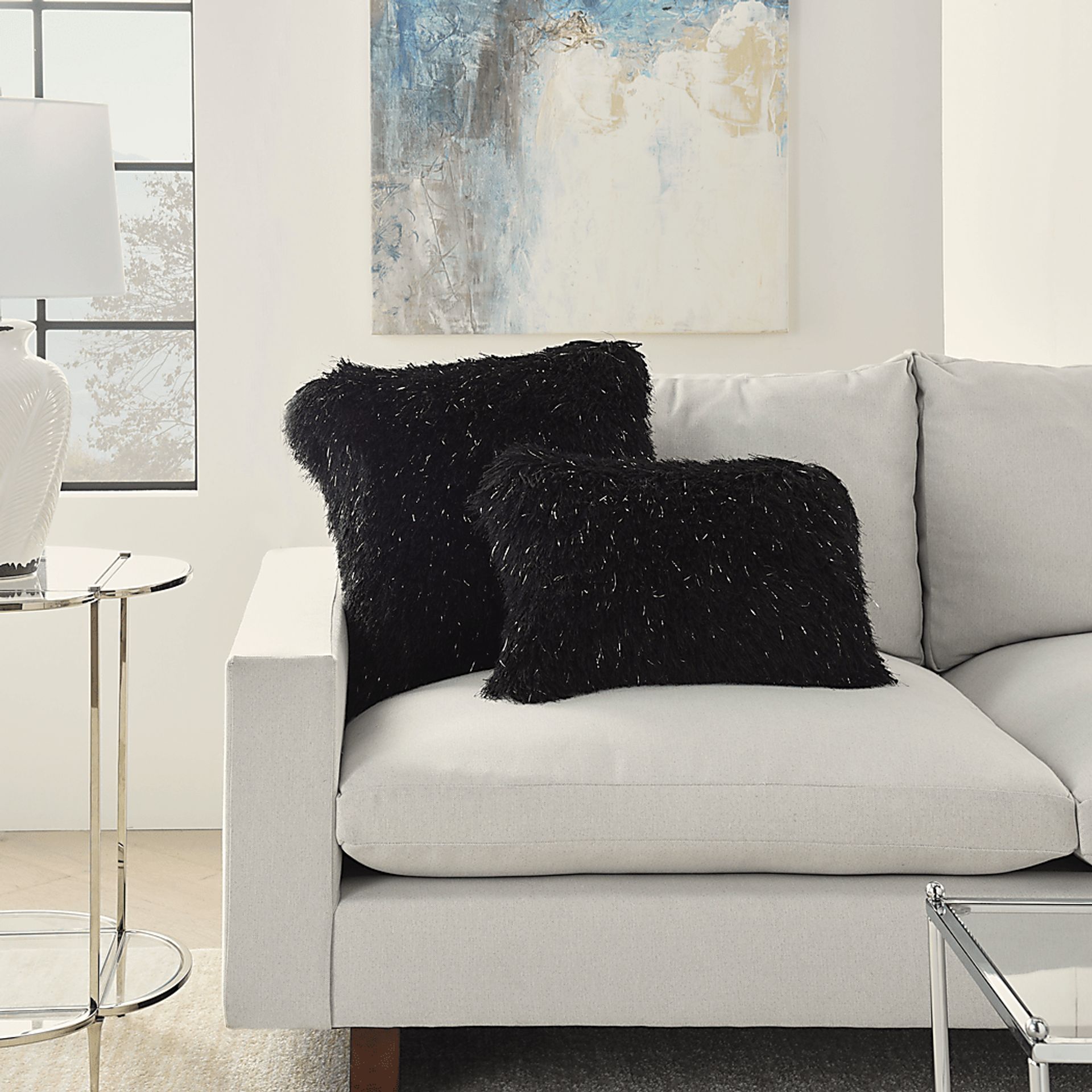 Kids Souzan I Black Throw Pillow - Image 4